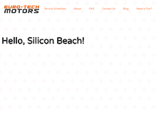 Tablet Screenshot of eurotechmotors.com